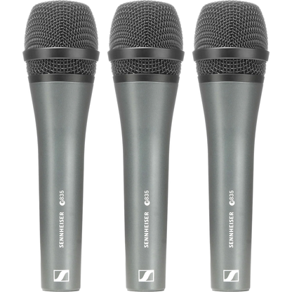 Sennheiser e835 Microphone, Pack of 3