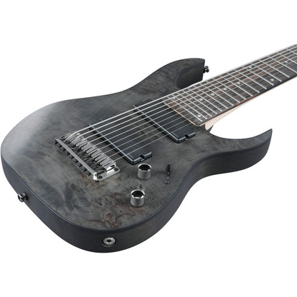 Ibanez RG9PBTGF RG Axe Design Lab 9-String Electric Guitar, Transparent Gray Burst
