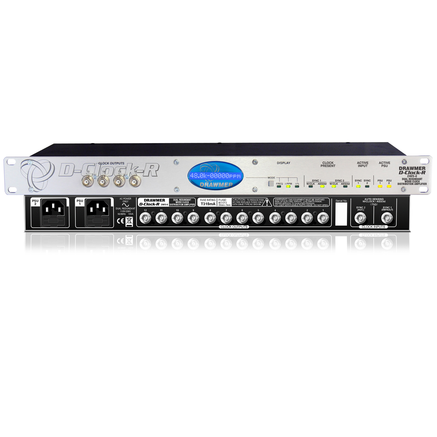 Drawmer D-Clock-R Dual Redundant Clock Distribution