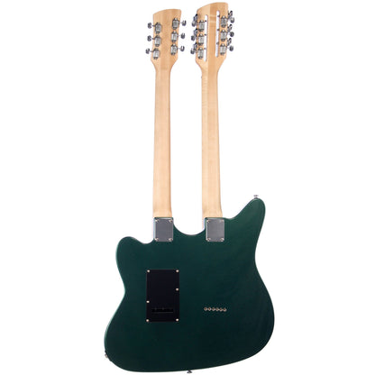 Eastwood Guitars Surfcaster 12/6 Double Neck Electric Guitar - Metallic Green