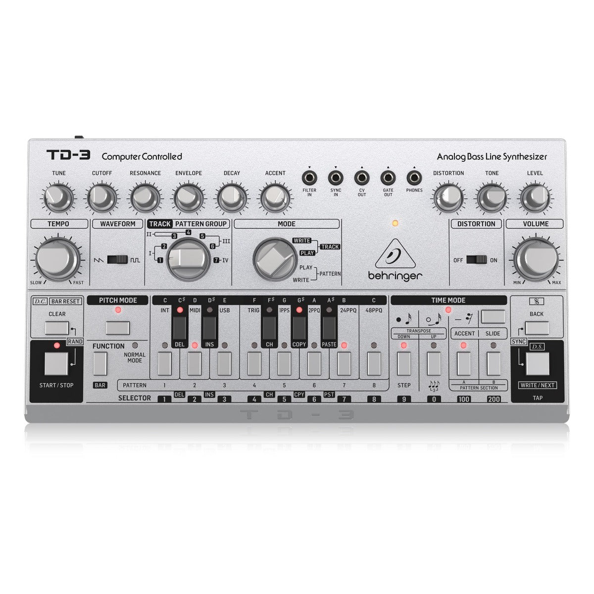 Behringer TD-3-SR Analog Bass Line Synth Silver