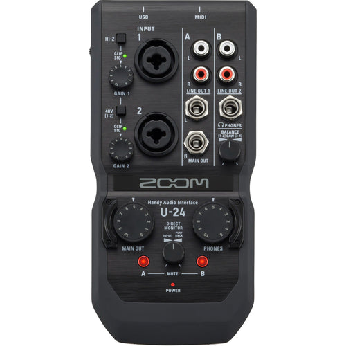 Zoom U-24 Portable USB Handy Audio Interface