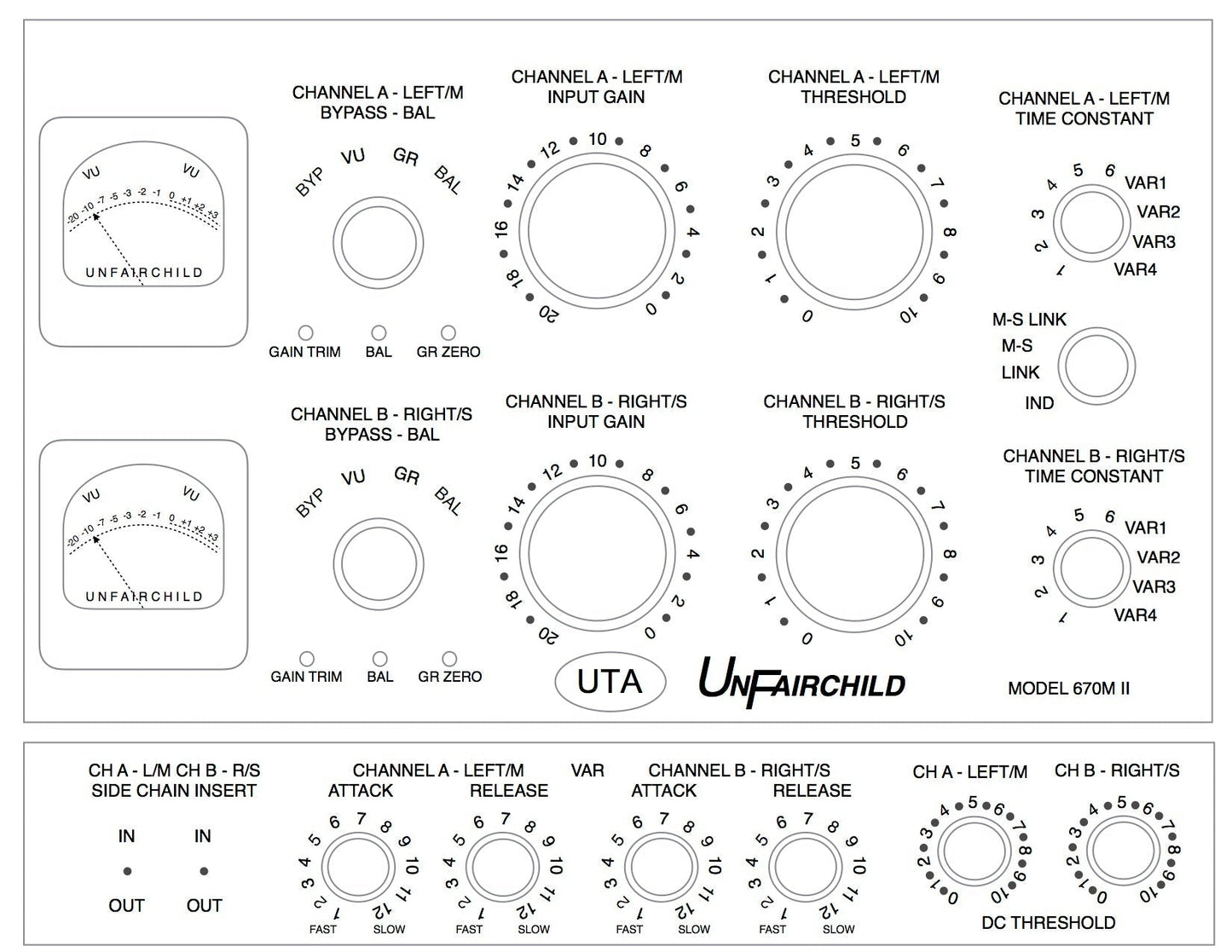 UnderTone Audio UnFairchild 670M II Stereo Tube Compressor