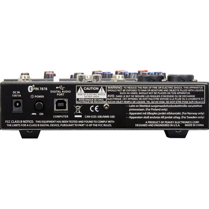 Peavey PV® 6 BT 6-Channel Compact Mixer with Bluetooth