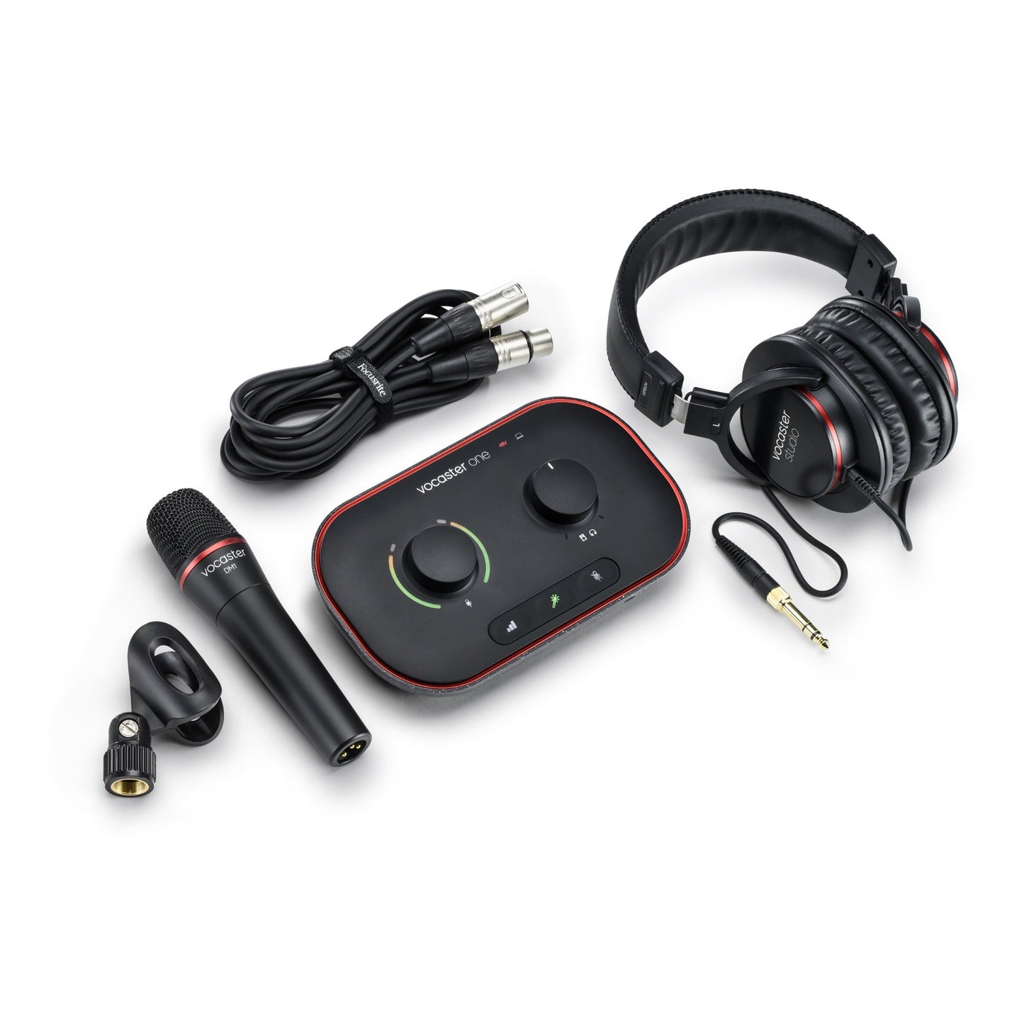 Focusrite Vocaster One Studio Essential Podcaster Kit