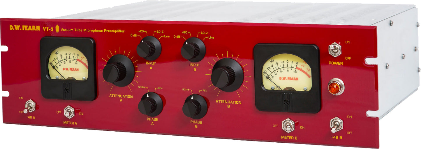 DW Fearn VT-2 Dual Channel Vacuum Tube Microphone Preamp