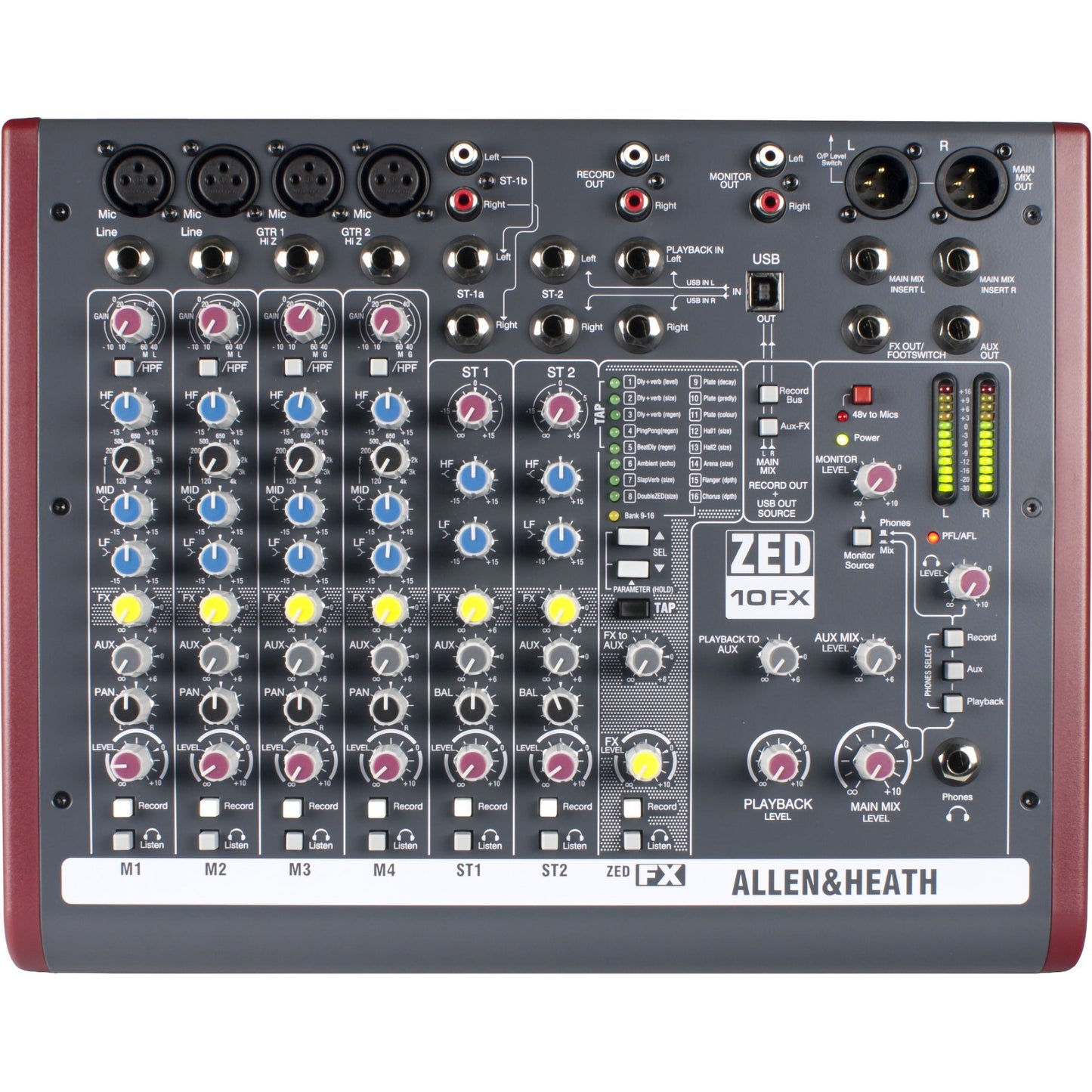 Allen & Heath ZED-10FX USB Mixer
